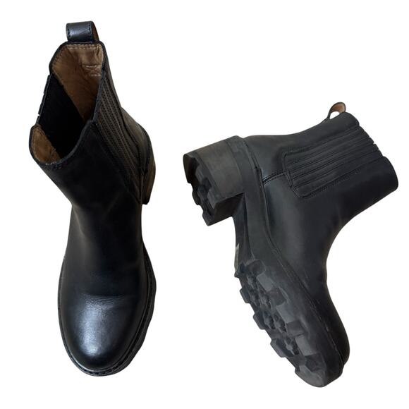 MADEWELL The Gwenda Platform Ankle Boot True Black Size 7 - Picture 2 of 11